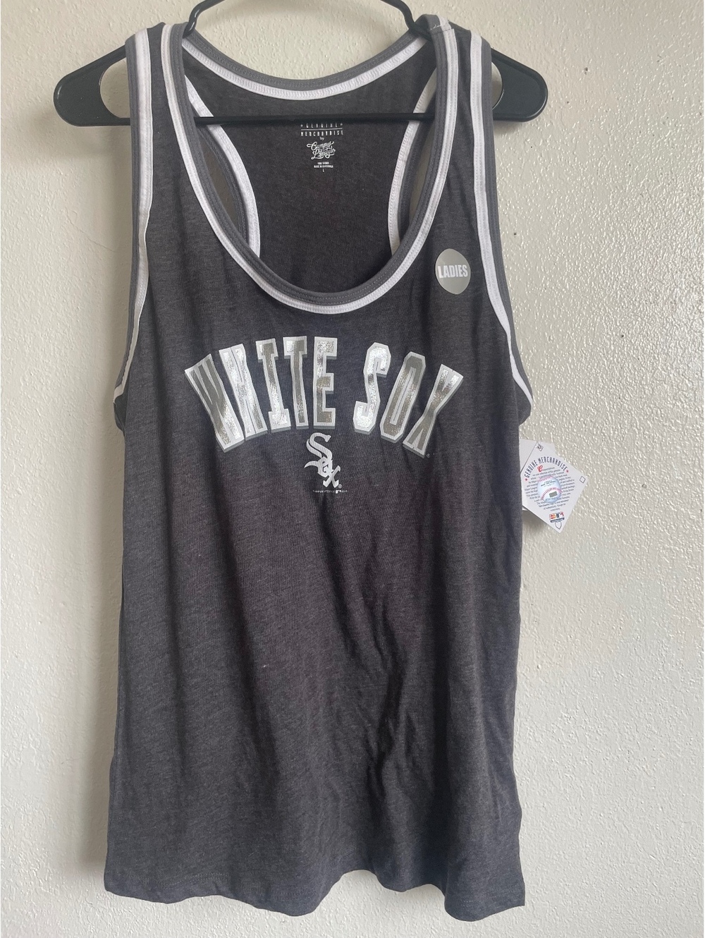 Ladies Chicago White Sox Tank Top Size Large